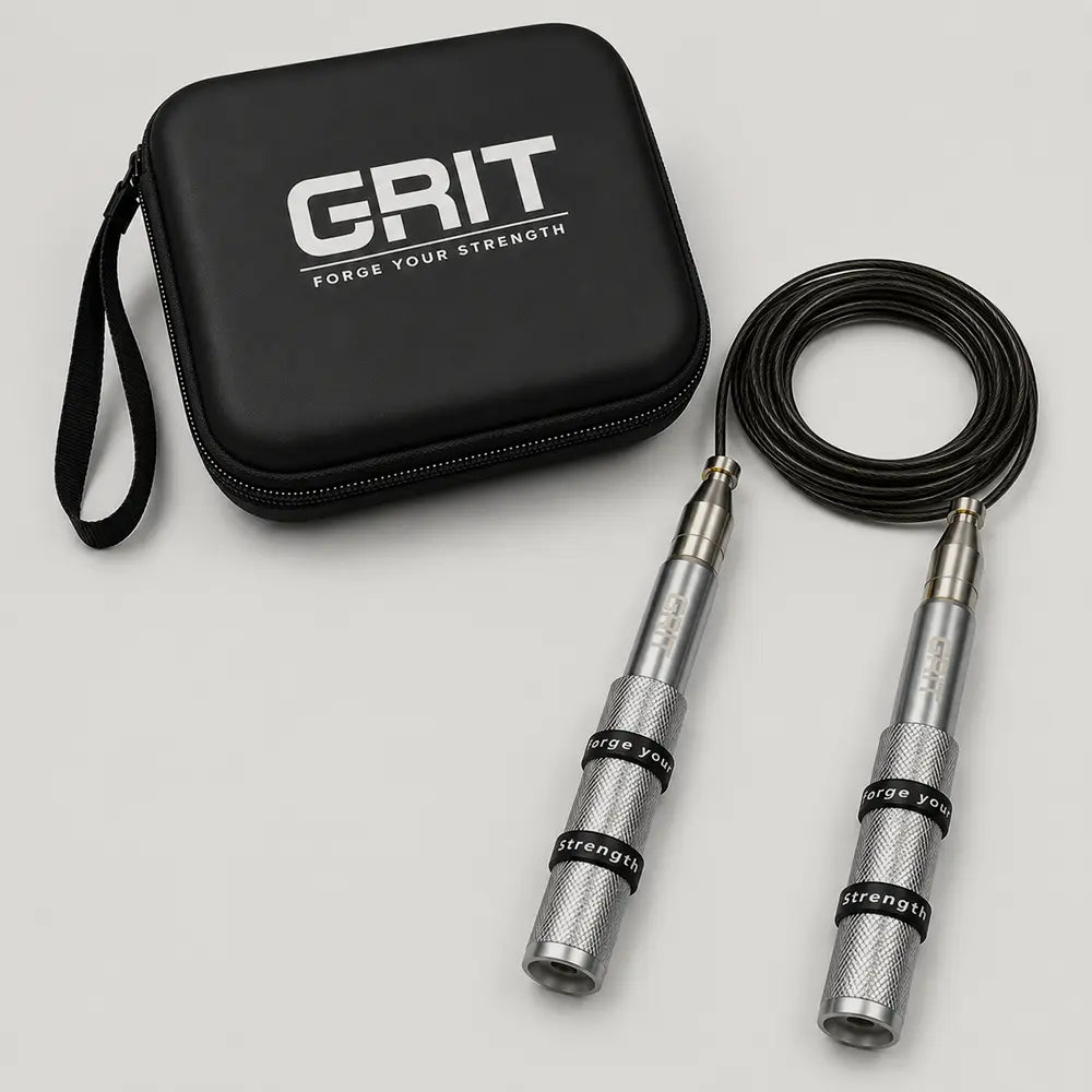 GRIT Adjustable Speed Jump Rope in Compact Case