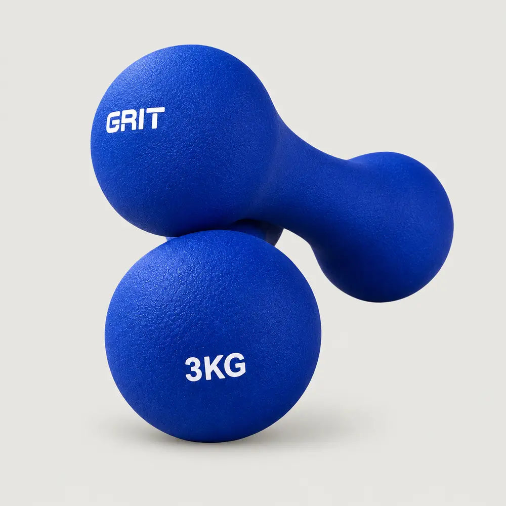 GRIT Bone Neoprene Dumbbells Set - 0.5 kg to 5 kg