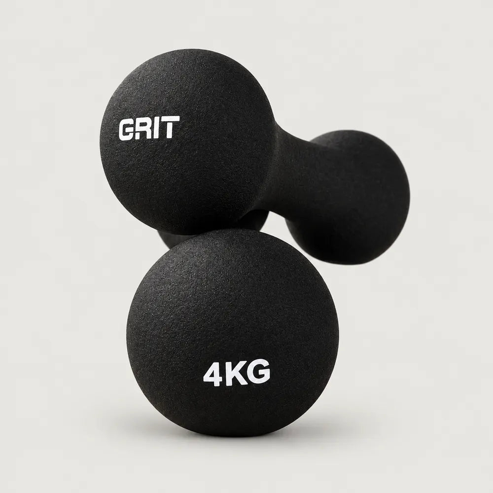 GRIT Bone Neoprene Dumbbells Set - 0.5 kg to 5 kg