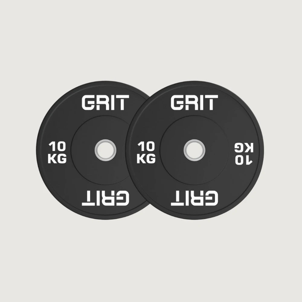 GRIT Black Bumper Weight Plates Pair