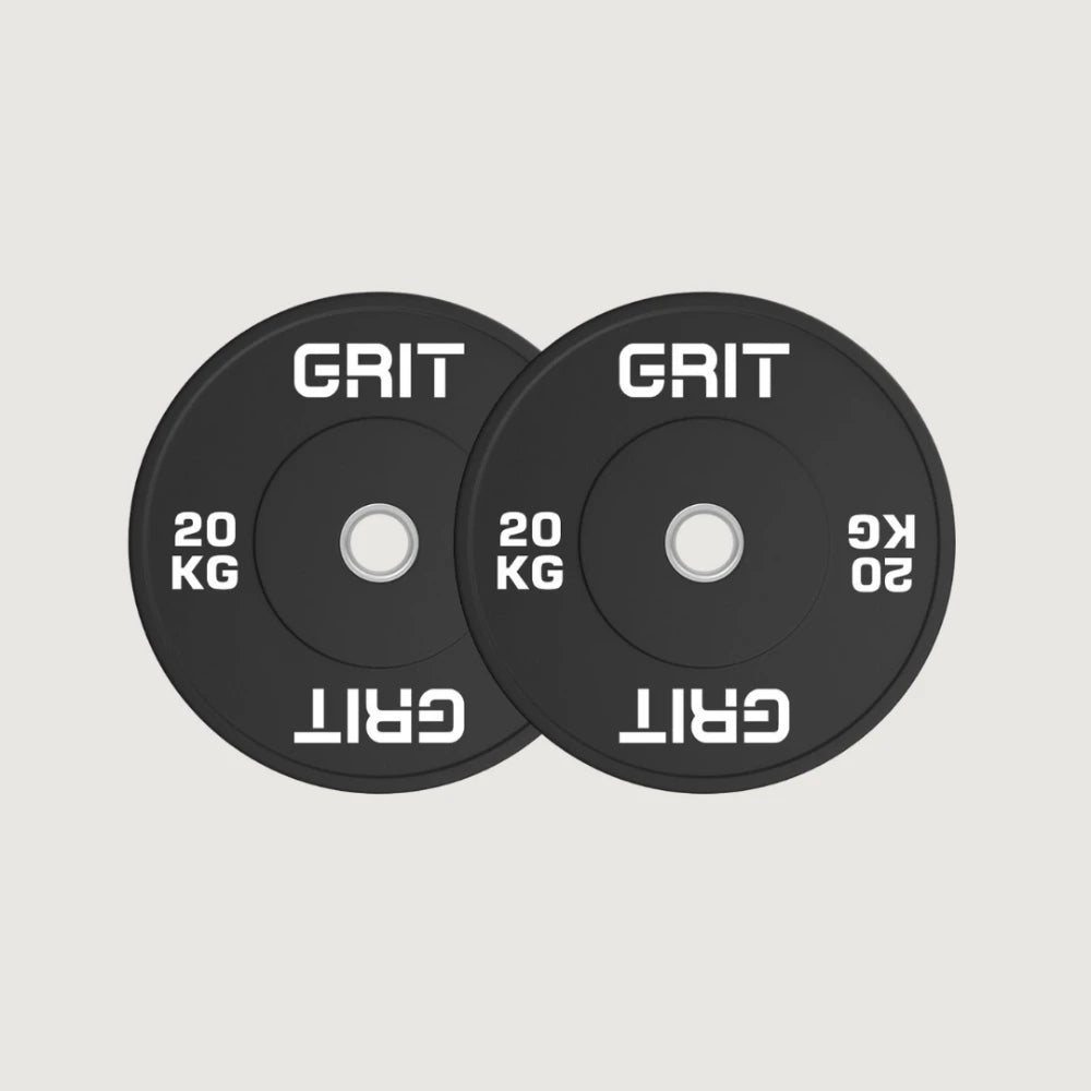 GRIT Black Bumper Weight Plates Pair