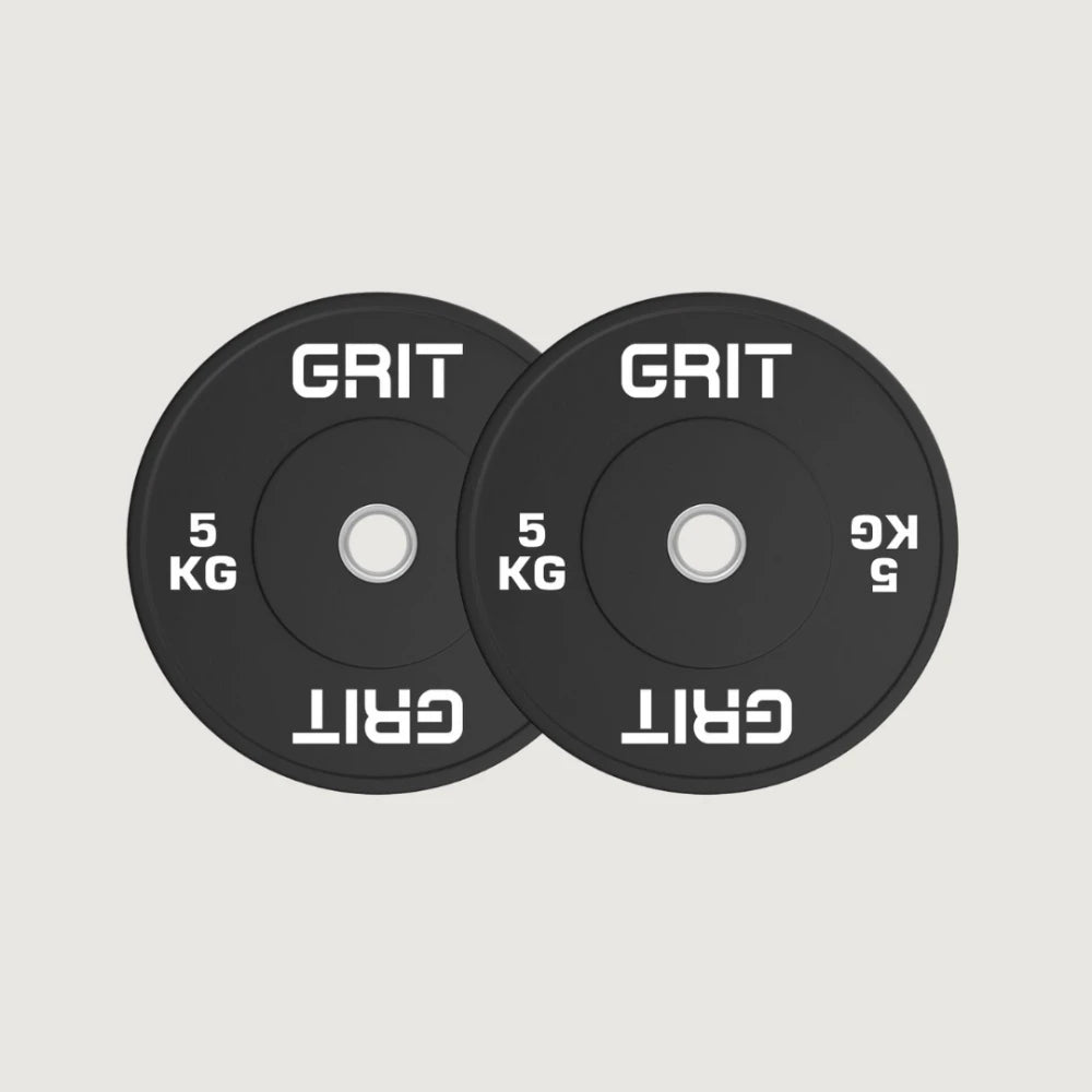 GRIT Black Bumper Weight Plates Pair
