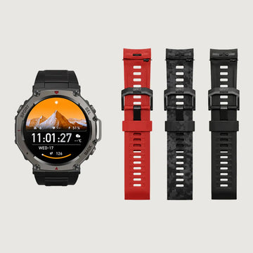 GRIT Core Smart Watch with 3 Straps
