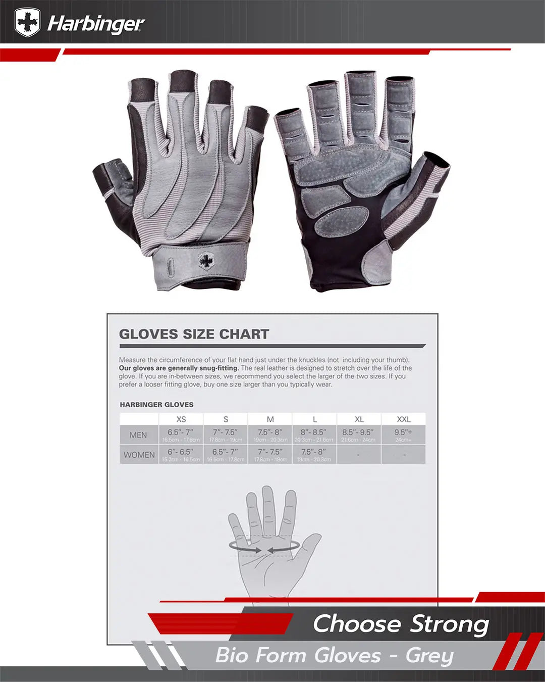 Harbinger BioForm Gloves