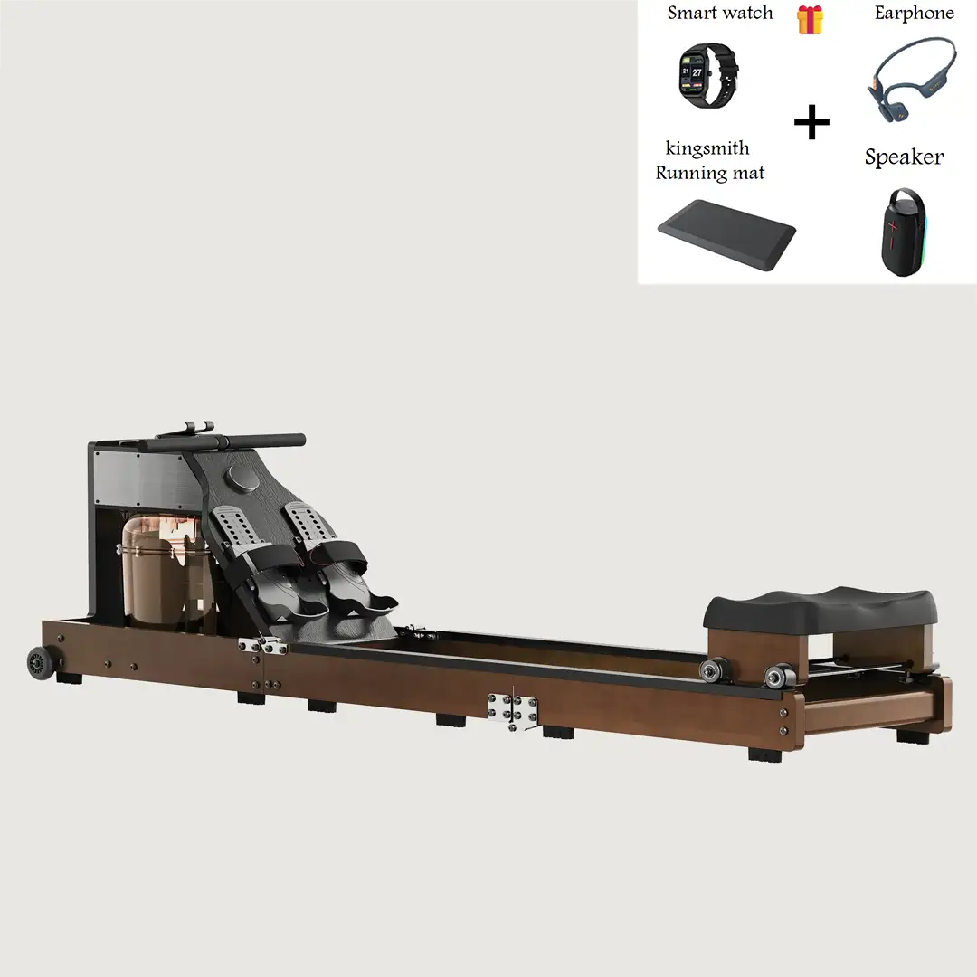 King Smith Tri-Fold Water Rowing Machine - Walnut