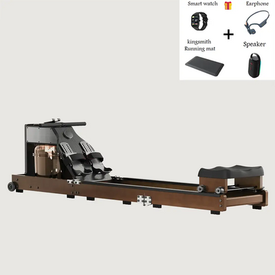 King Smith Tri-Fold Water Rowing Machine - Walnut