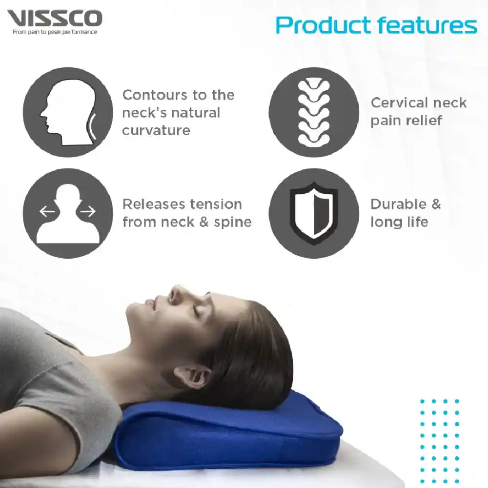 VISSCO Deluxe Cervical Pillow