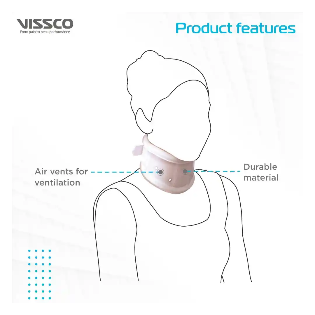 VISSCO Firm Cervical Collar - Adjustable Height