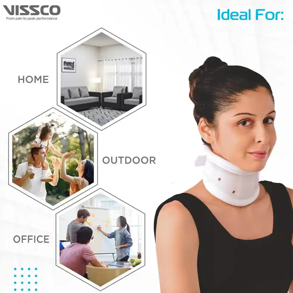 VISSCO Firm Cervical Collar - Adjustable Height