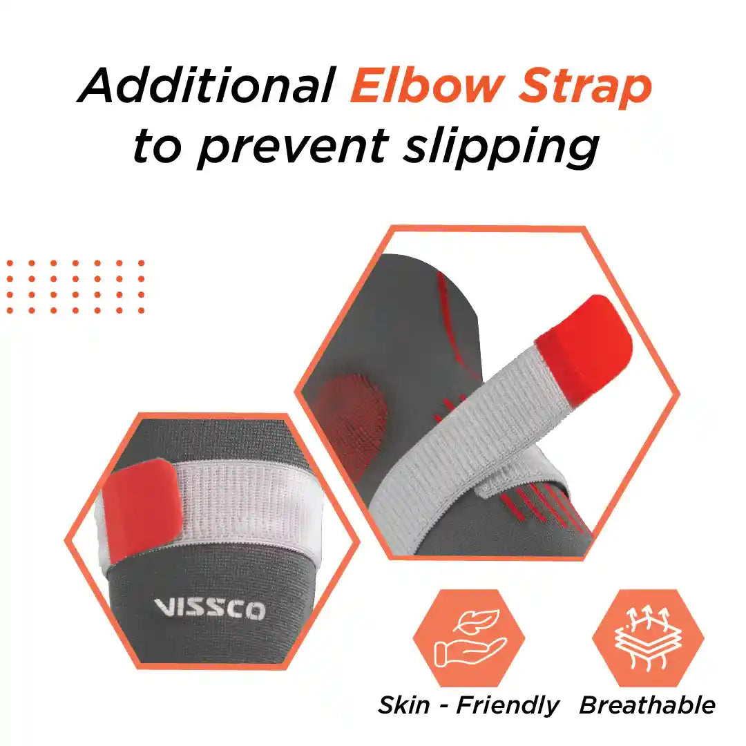 VISSCO Elbow Support with Strap (Mild Support)