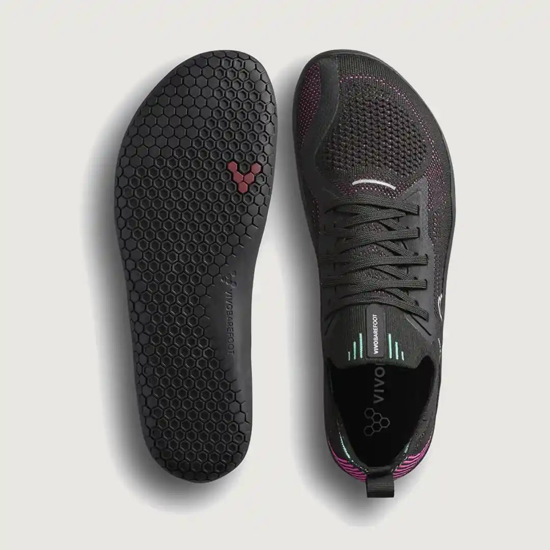 Vivobarefoot Women's Primus Lite Knit – Black Pink