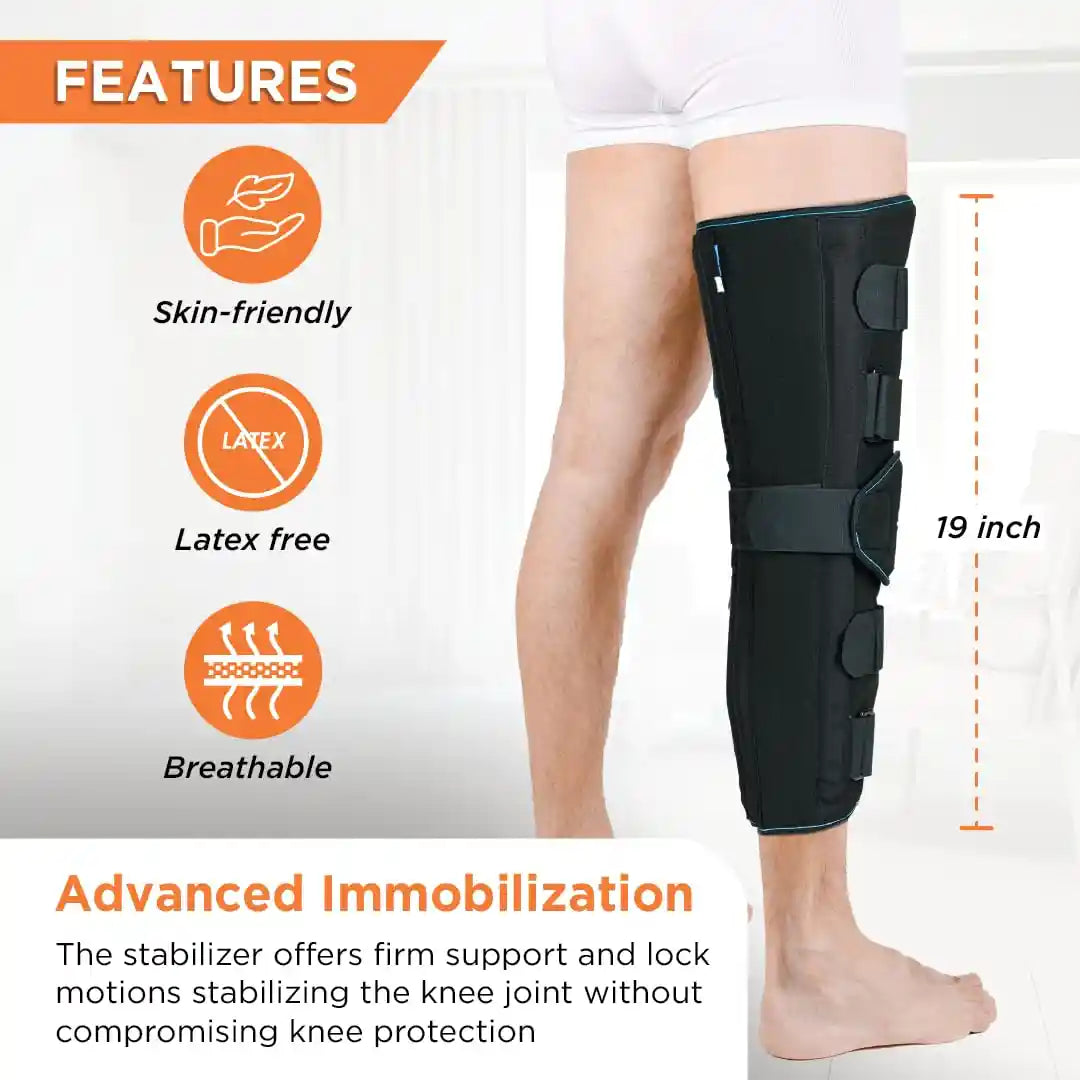 VISSCO Knee Stabler- Long 19" Brace (Firm Support)