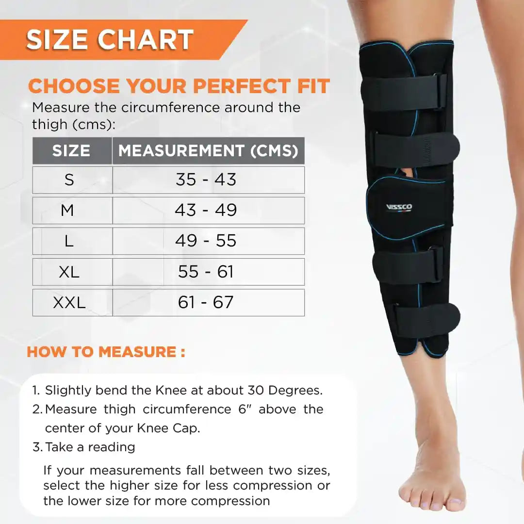 VISSCO Knee Stabler- Long 19" Brace (Firm Support)