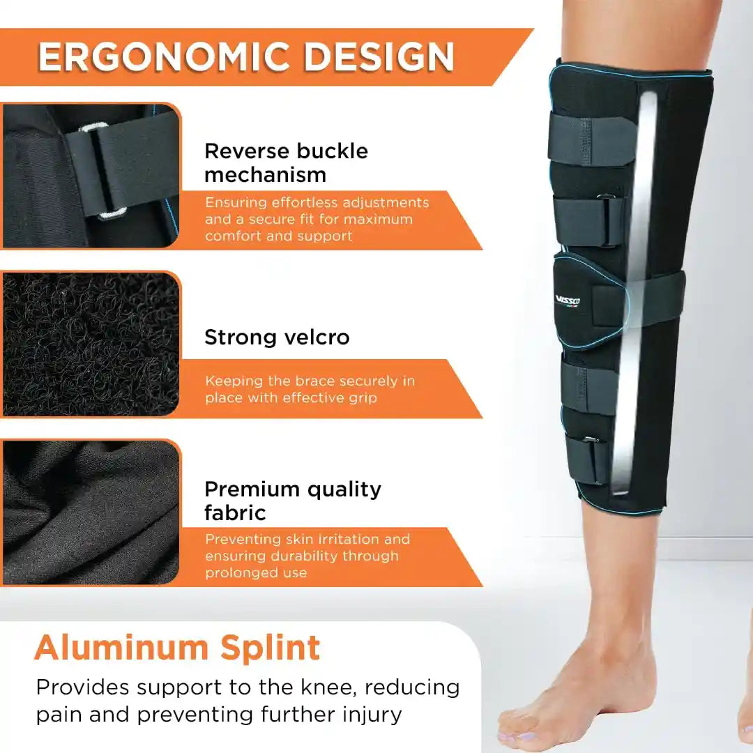 VISSCO Knee Stabler- Long 19" Brace (Firm Support)