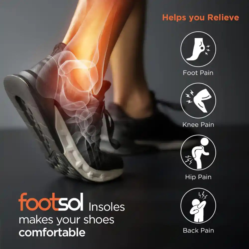 VISSCO Footsol Shoe Insoles for Medium Arch - Orange