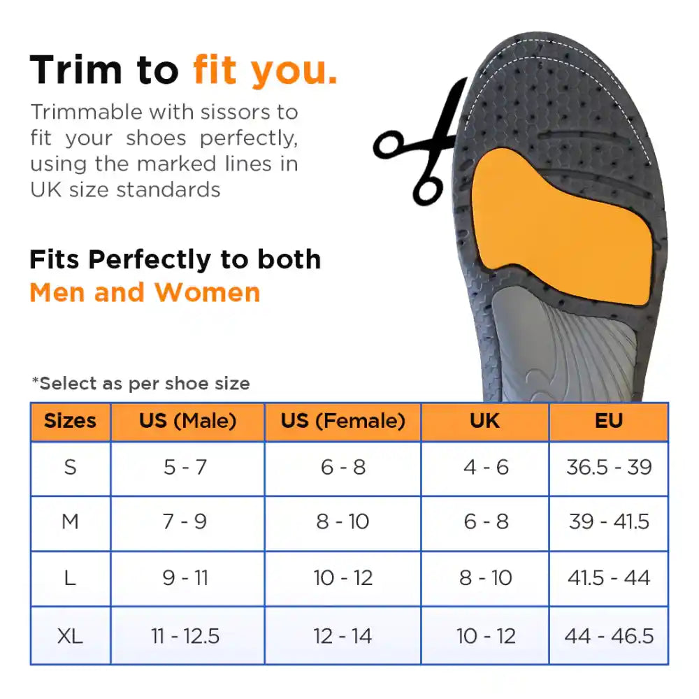 VISSCO Footsol Shoe Insoles for Low Arch - Red