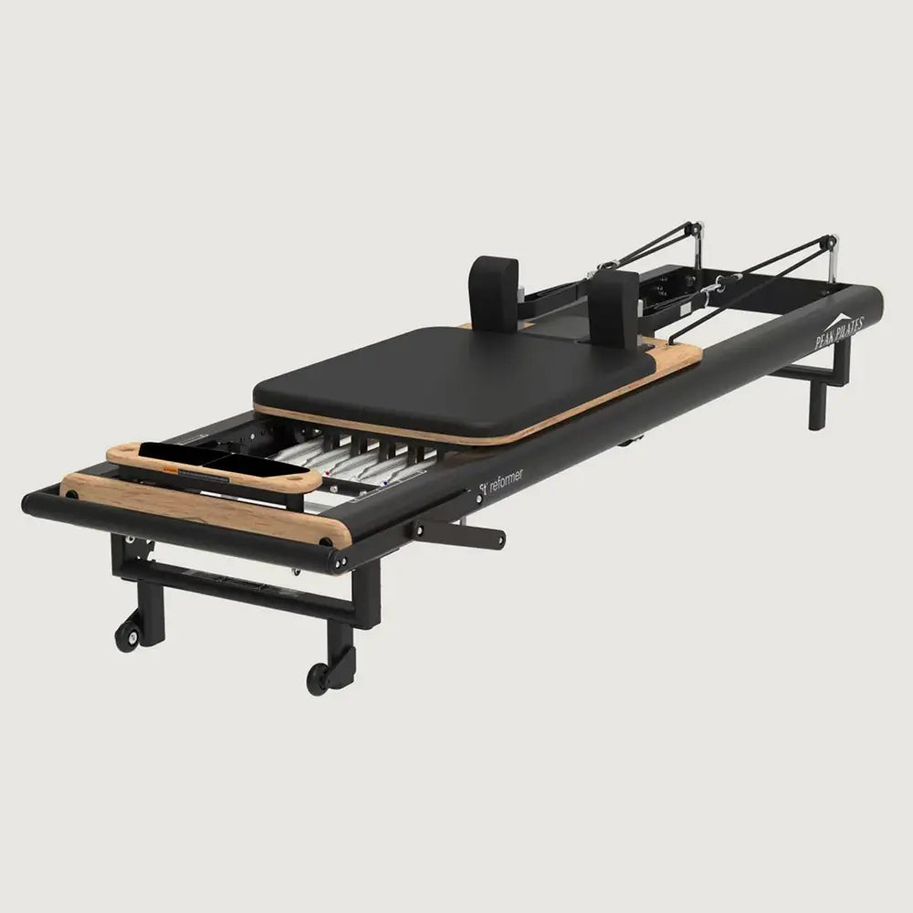 Peak Pilates Fit™ Reformer incl. Long/Short Box - Black close-up - Pilates Equipment | Buy Online in Kuwait | Pro Sports Kuwait