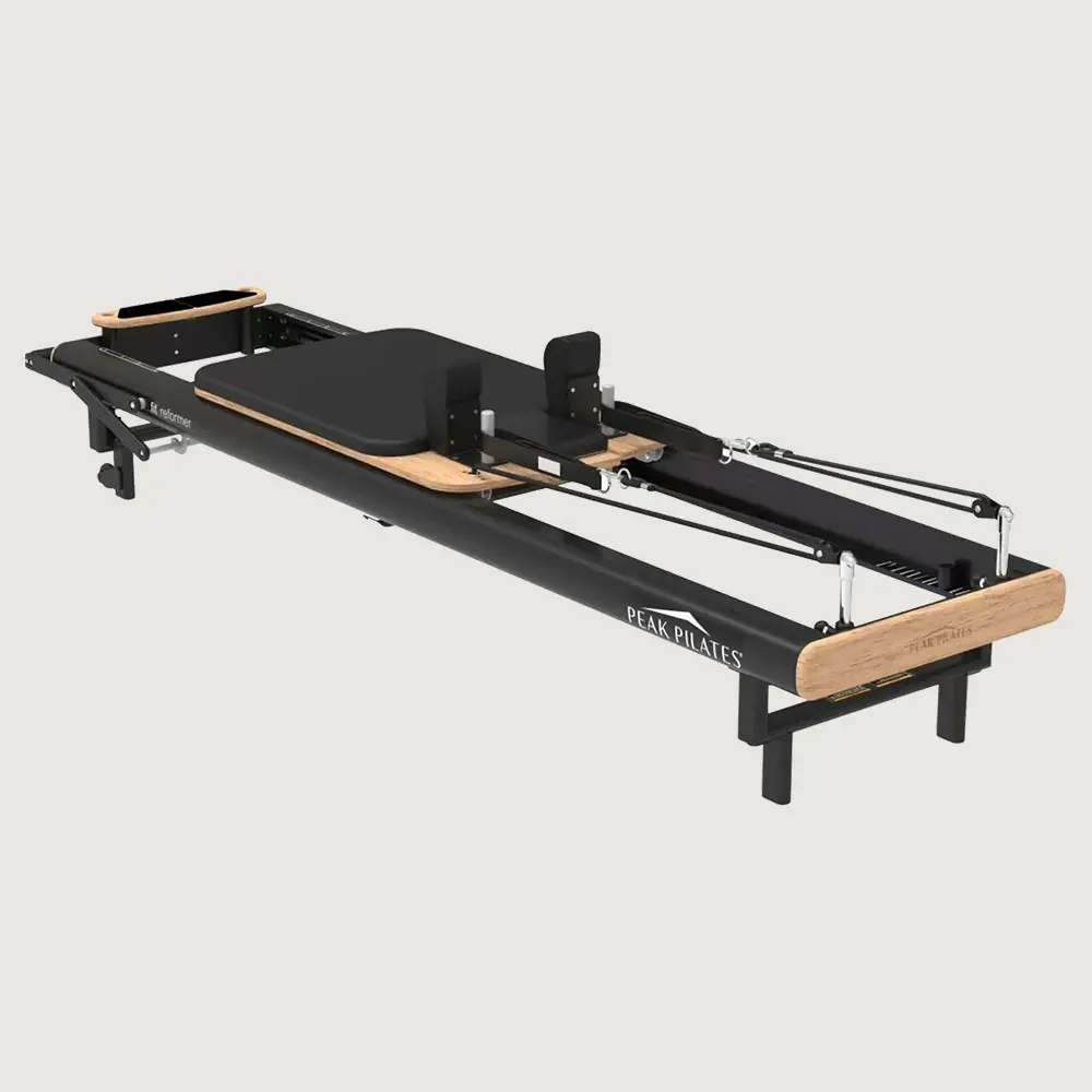 Peak Pilates Fit™ Reformer incl. Long/Short Box - Black in use - Pilates Equipment | Buy Online in Kuwait | Pro Sports Kuwait