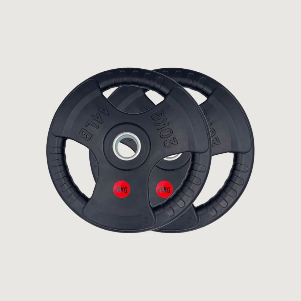 Rubber Olympic Plates Pair Bundle 10, 15 and 20 kg
