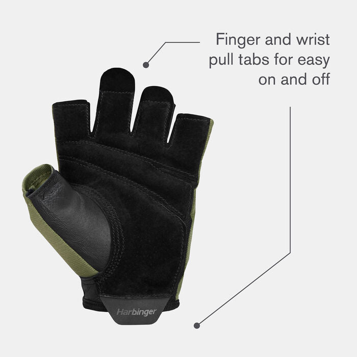 Harbinger Power 2.0 Unisex Gloves – Green