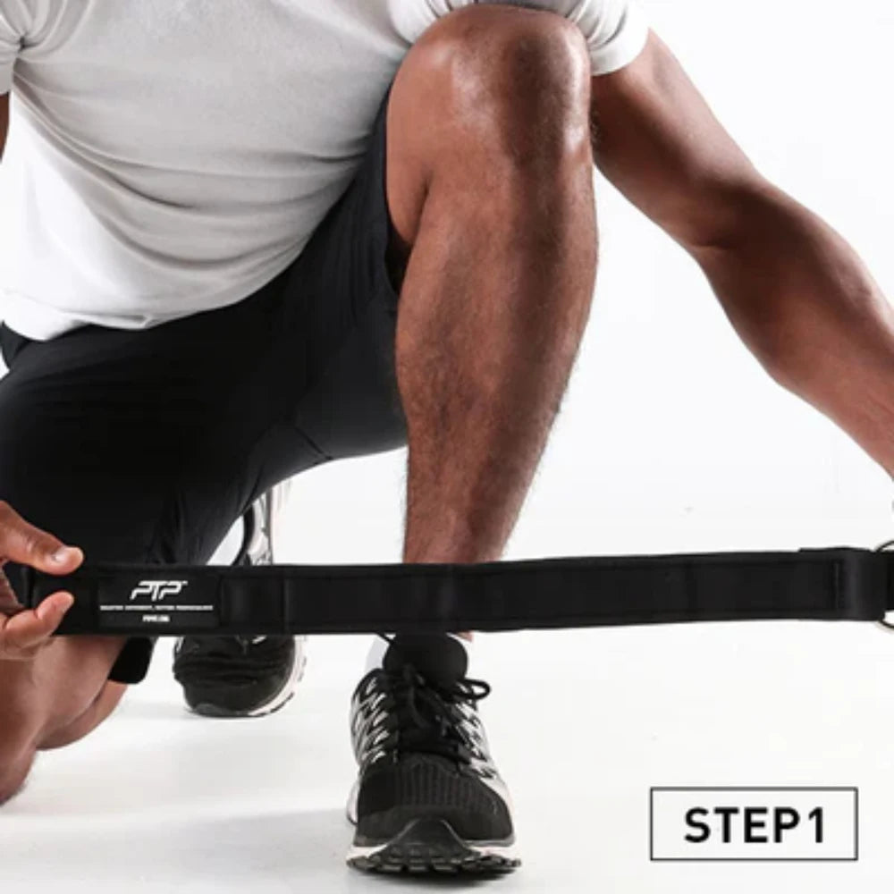 Adjustable strap fit for various ankle sizes