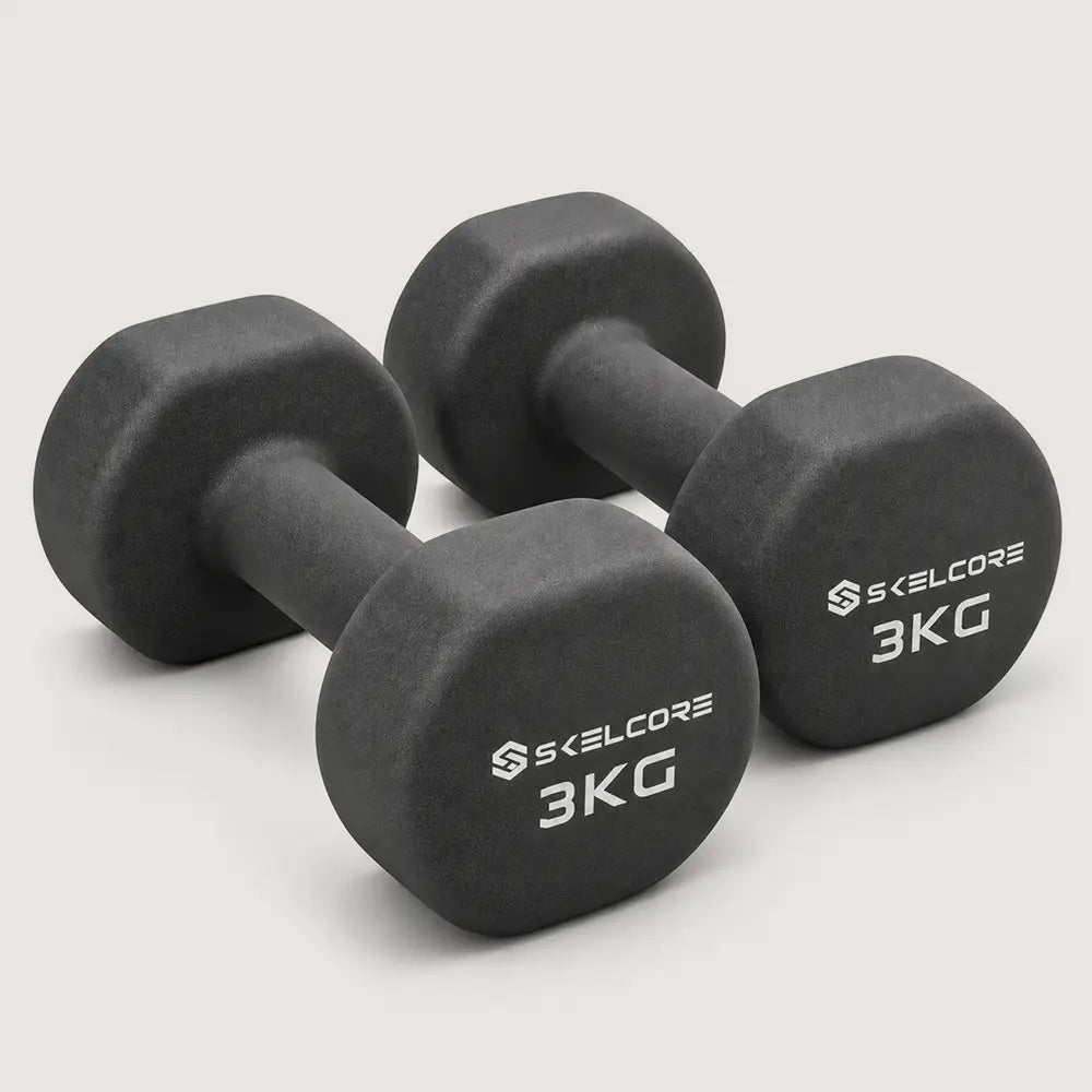 Skelcore Neoprene Dumbbells Pair (3 kg - 10 kg)
