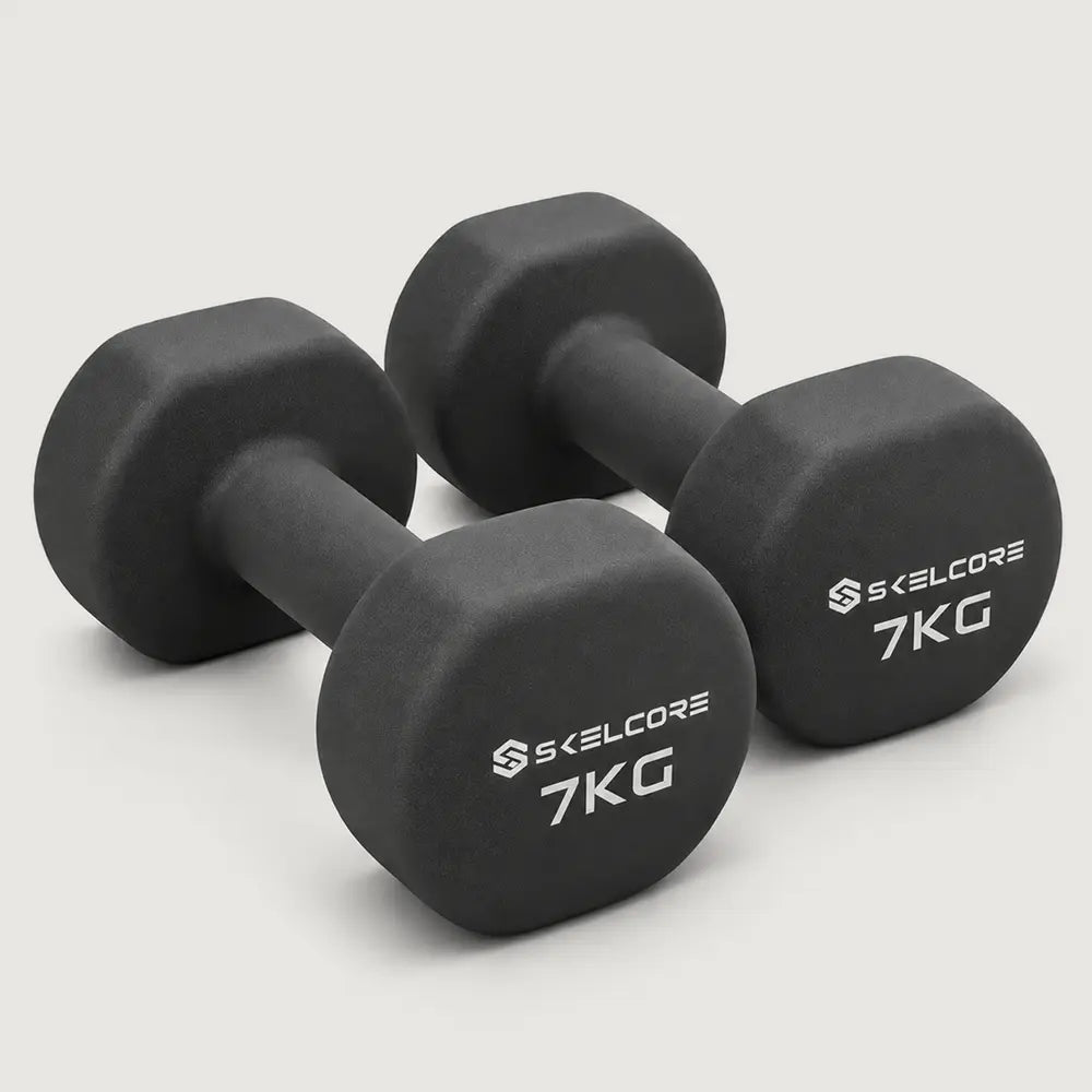 Skelcore Neoprene Dumbbells Pair (3 kg - 10 kg)