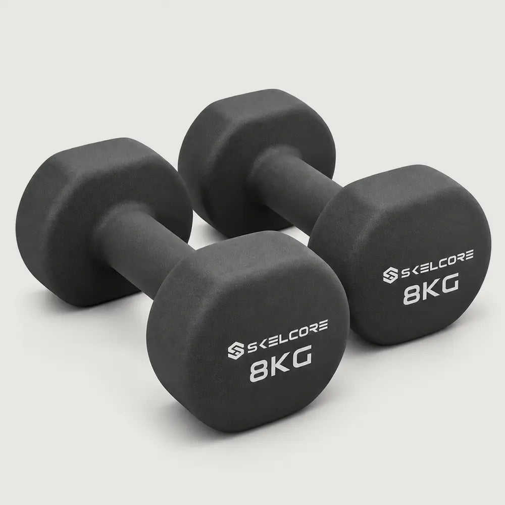 Skelcore Neoprene Dumbbells Pair (3 kg - 10 kg)