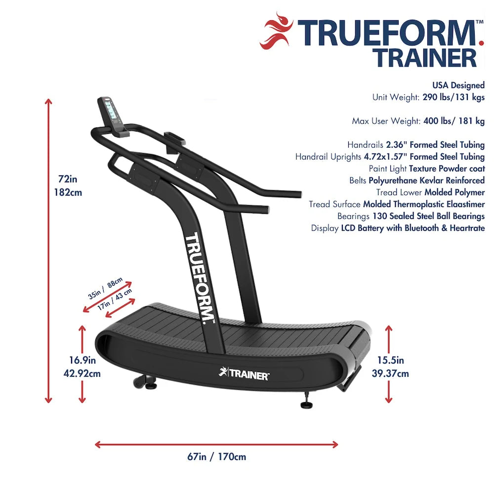 TRUEFORM Trainer™️ Curved Treadmill