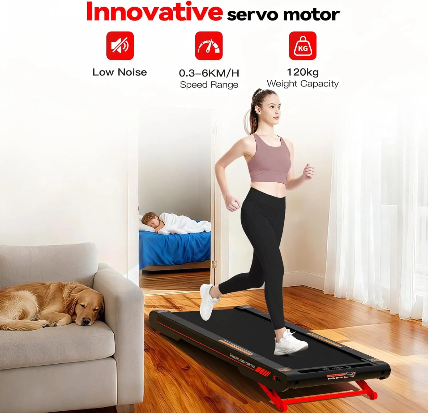 Walking Vibration Pad with Incline (Display Unit)