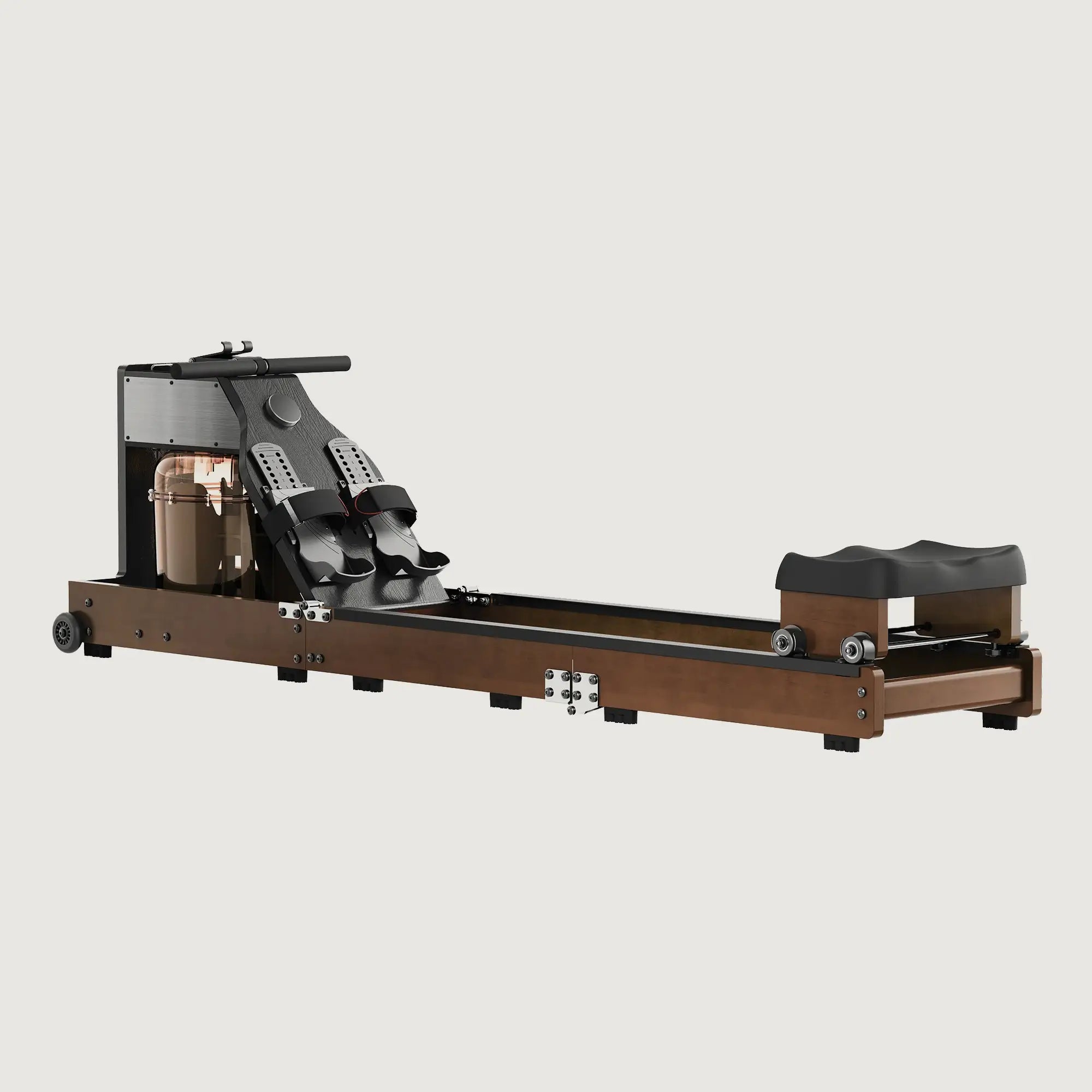 Tandem Rowing Machine King Smith Tri-Fold Water Rowing Machine - Walnut