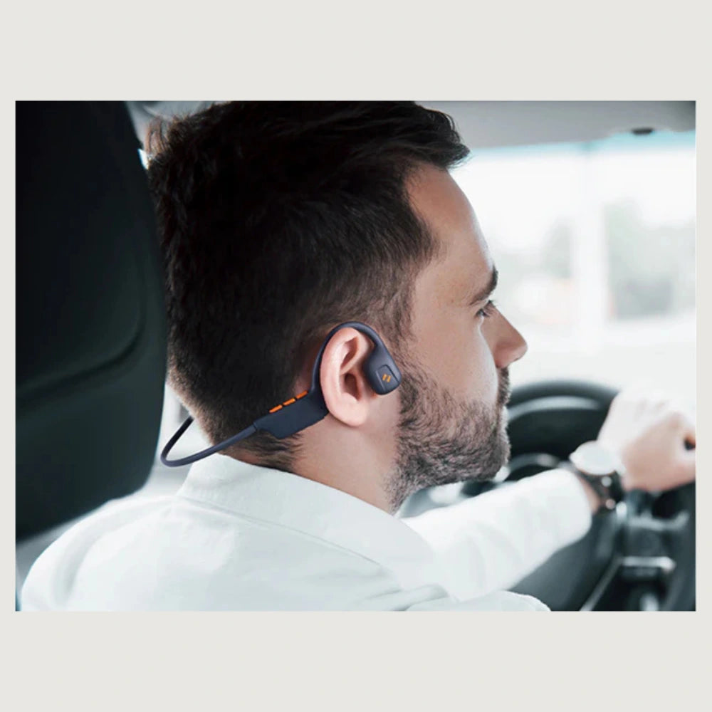 Havit Freego 1 Air Conduction Headphones - Blue detail view - Headphones | Buy Online in Kuwait | Pro Sports Kuwait
