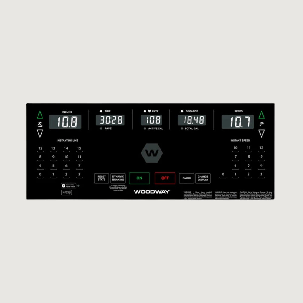 Woodway 4Front Treadmill – QuickSet Display