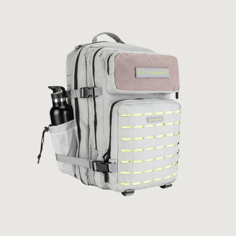BFA Large Gym Backpack – Grey & Lime 45L