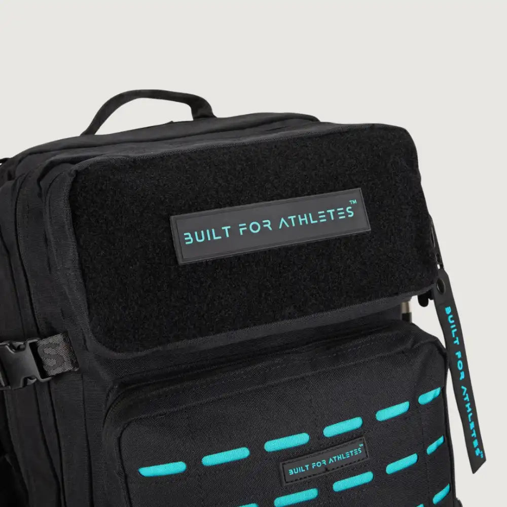 BFA Large Gym Backpack - Black & Aqua 45L