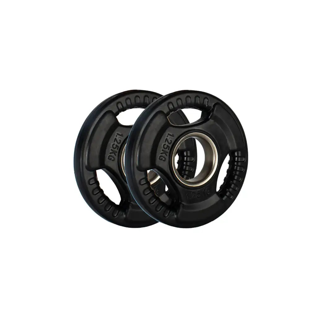 Black Rubber Olympic Plates Pair - 1.25 kg