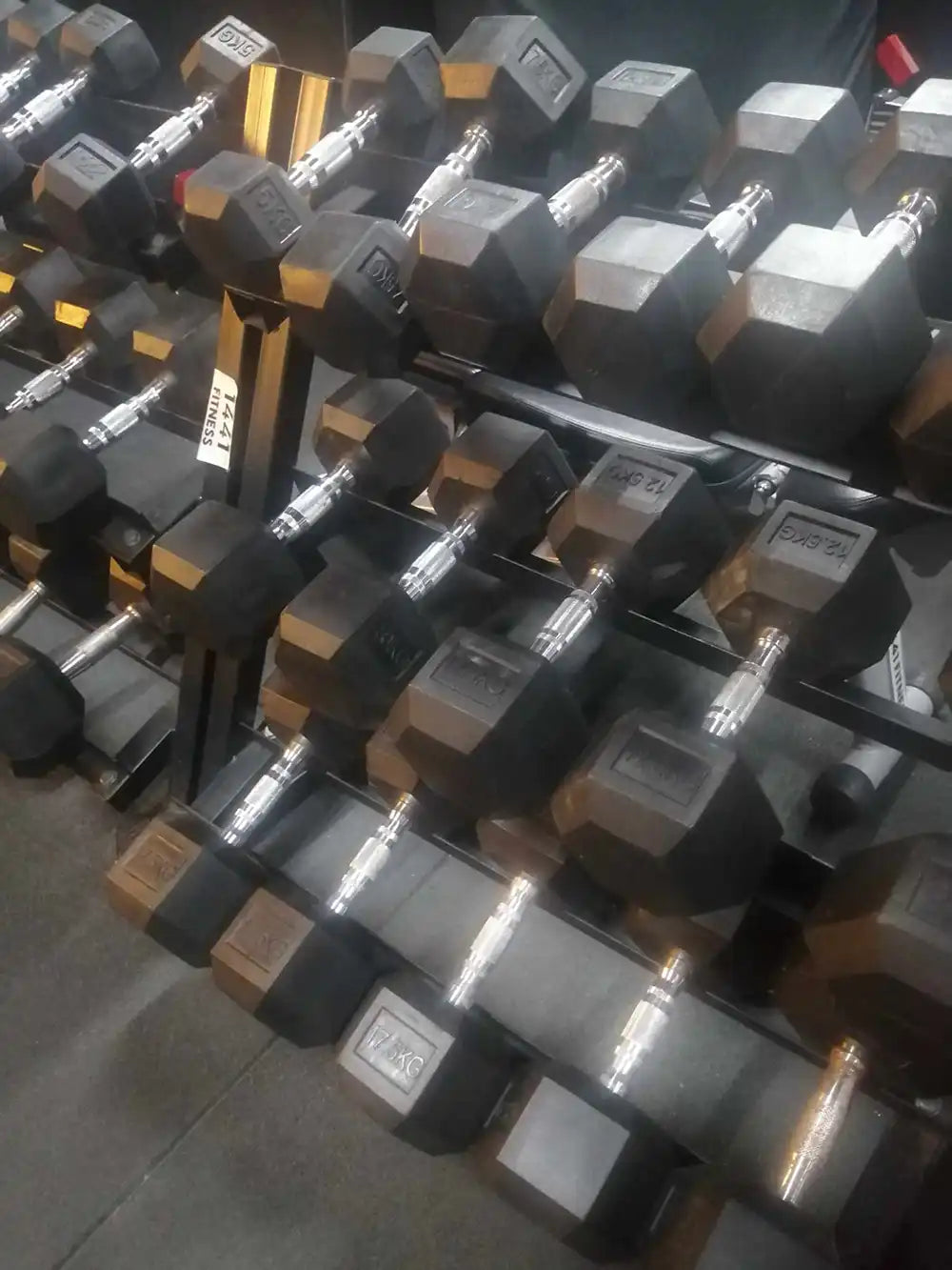 Hex Dumbbells - 17.5 kg Pair - Pre-Owned