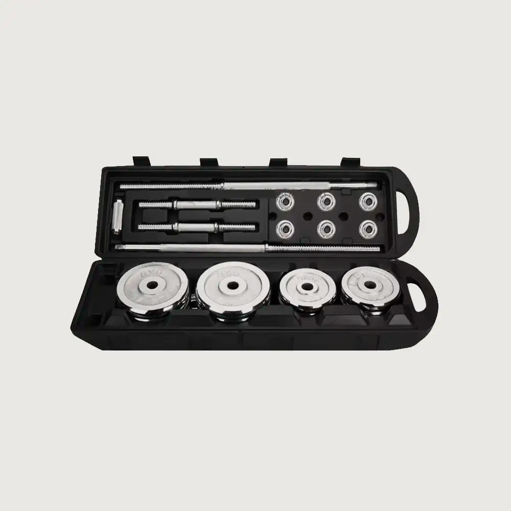 Adjustable Barbell Dumbbells Set - 50 kg (OPEN BOX)