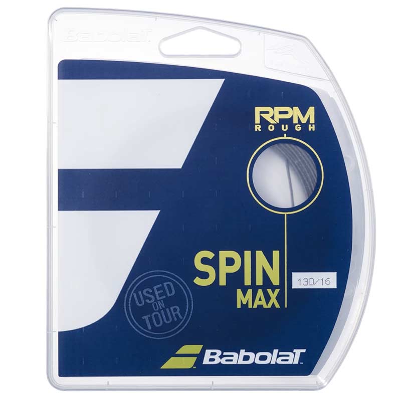 Babolat RPM Rough 12M Tennis String - Black/Grey-Tennis Accessories-Pro Sports