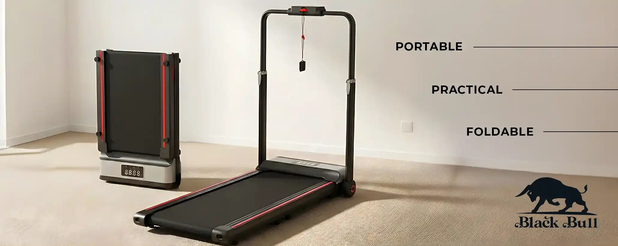 Black Bull - Foldable Treadmills & Cardio Machines - Shop Online in Kuwait | Pro Sports Kuwait