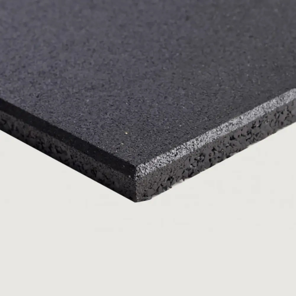 EPDM Black Rubber Gym Flooring Tiles - 1 m x 1 m x 20 mm
