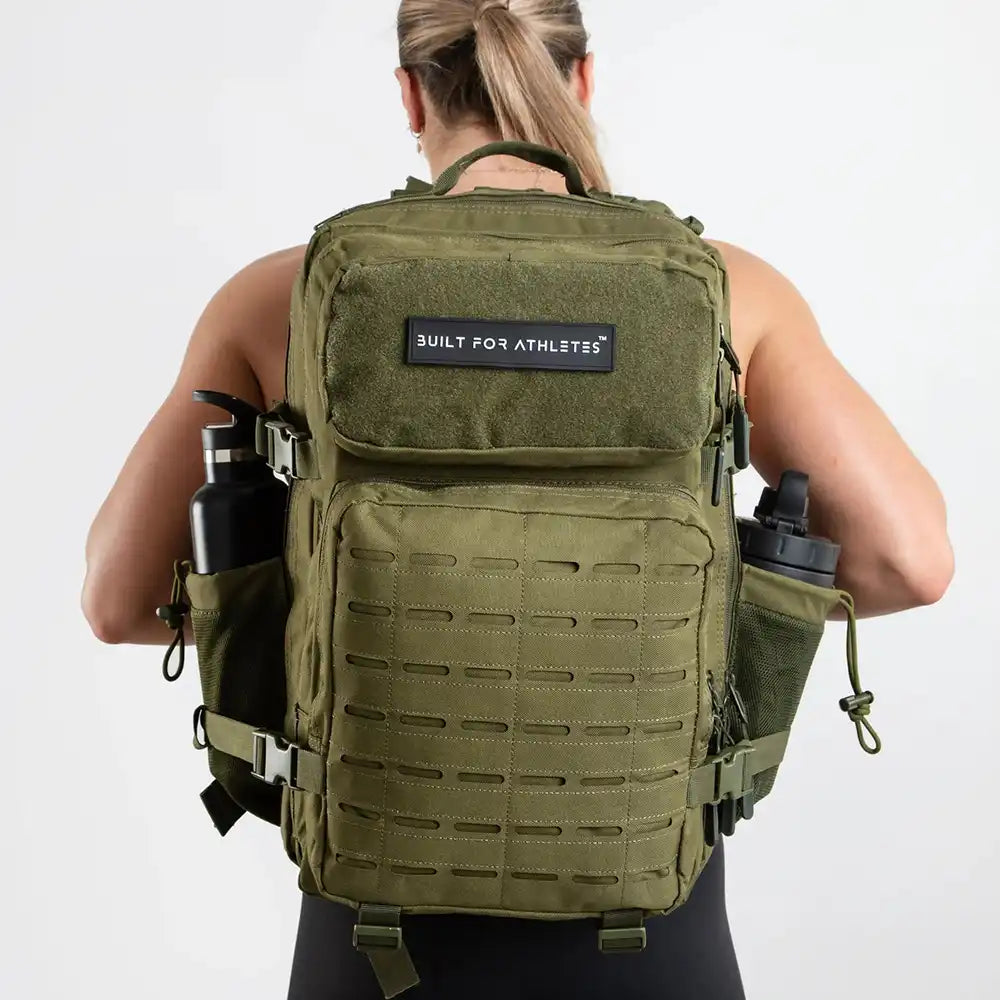 Built For Athletes Large 45L Gym Backpack - Army Green