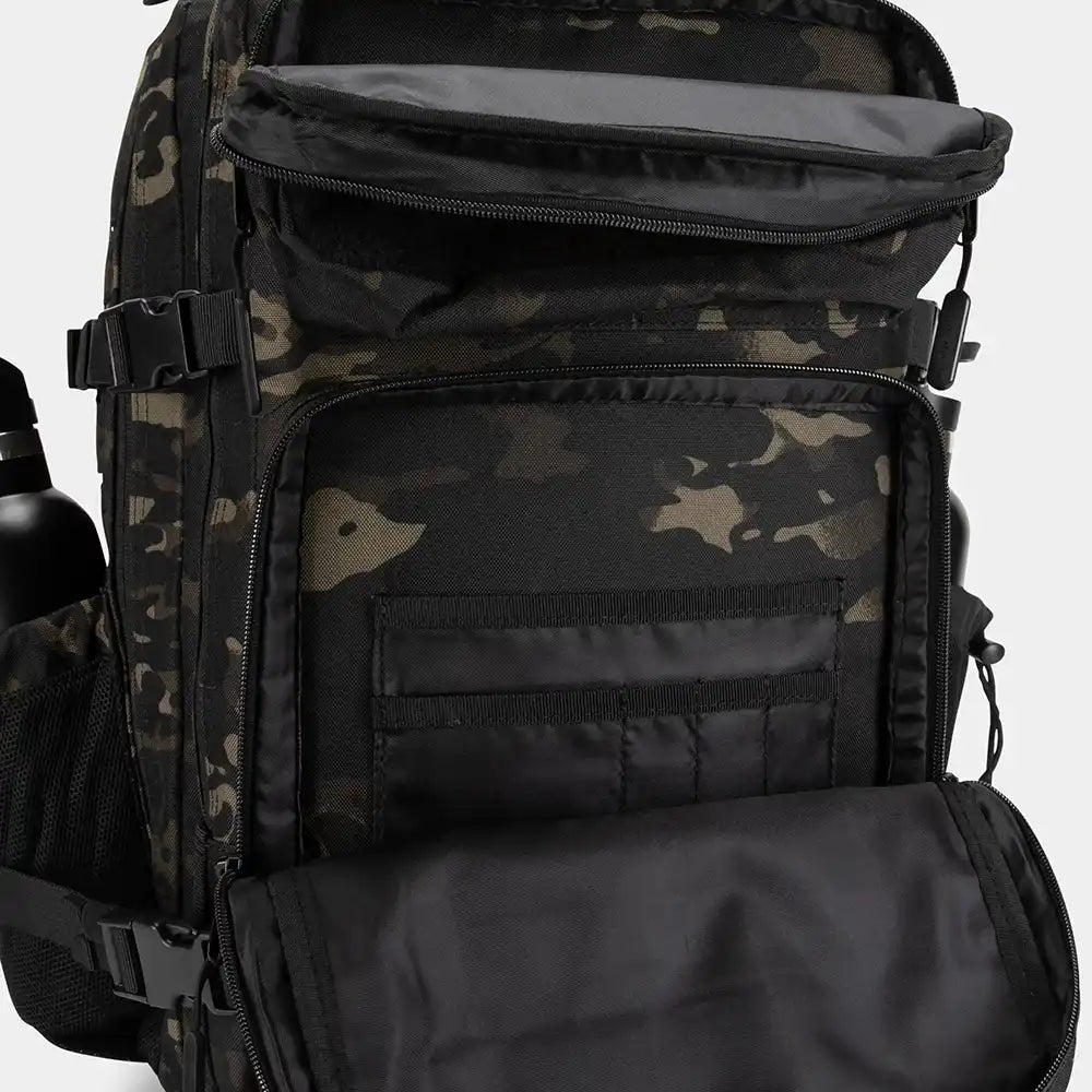 Built For Athletes Large 45L Gym Backpack - Black Camo