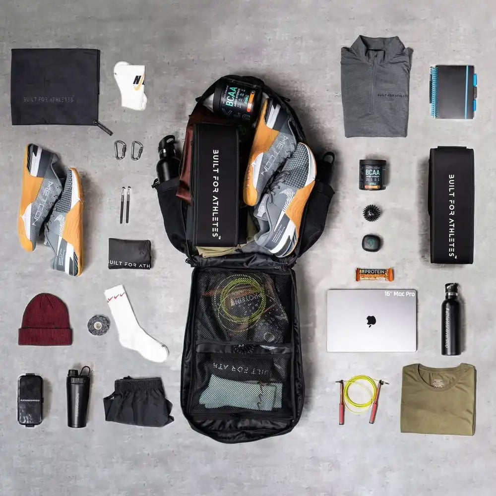 Built For Athletes Large 45L Gym Backpack Burgundy