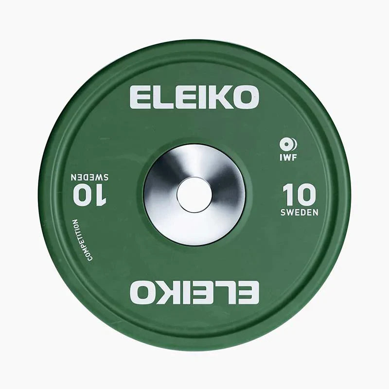 Eleiko IWF Weightlifting Competition Plates and Training Bar 20 kg - Bundle