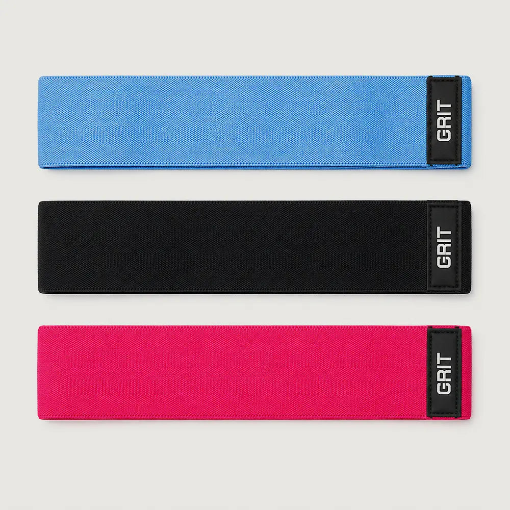 GRIT Fabric Glute Resistance Bands - 3 Resistance Levels