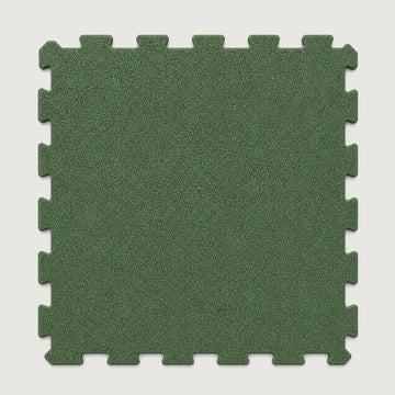 Green Interlock Recycled Rubber Gym Flooring Tiles - 1m x 20mm - Gym Flooring | Buy Online in Kuwait | Pro Sports Kuwait