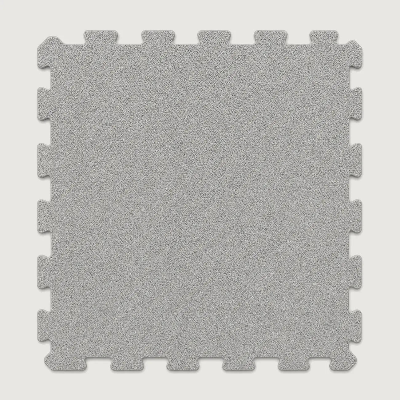Grey Interlock Recycled Rubber Gym Flooring Tiles - 1m x 1m x 20mm