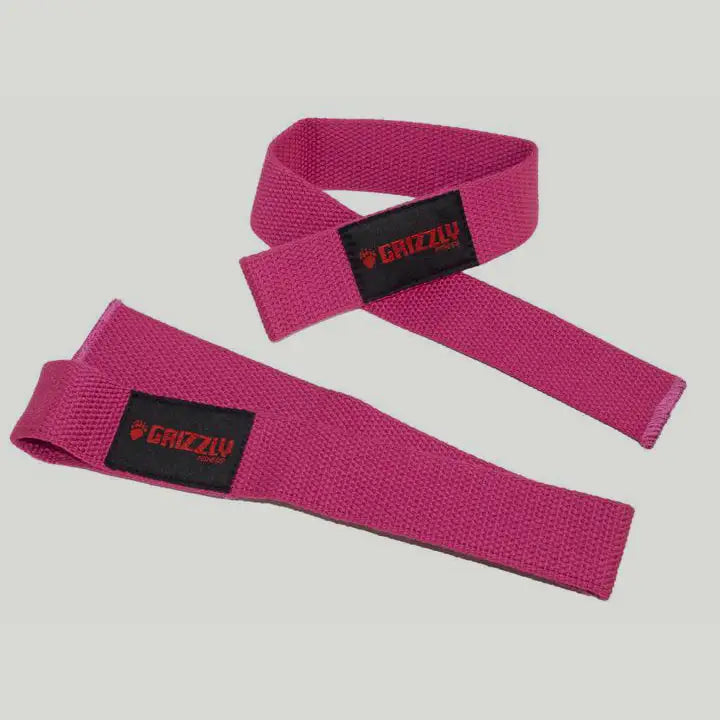 Grizzly Fitness Cotton and Nylon Weight Lifting Wrist Straps
