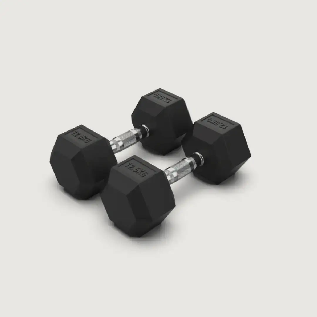 Hex Dumbbells - 12.5 kg Pair - Pre-Owned